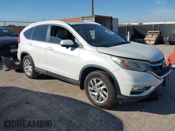 2015 Honda CR-V EX-L with VIN 5J6RM3H72FL009055, listed as a IAAI auction lot 41580283 with 108,899 mi miles. Bid and sale history available at carsss.com. Image 1.