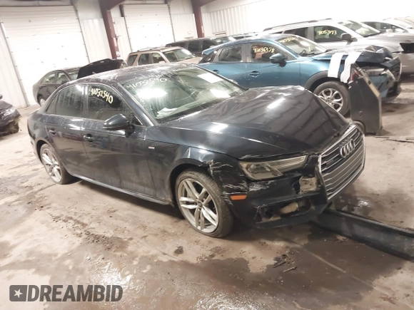 2017 Audi A4 Season of Audi Premium with VIN WAUDNAF47HN048061, listed as a IAAI auction lot 41032540 with 184,893 mi miles. Bid and sale history available at carsss.com. Image 1.