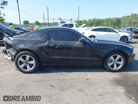 2014 Ford Mustang V6 with VIN 1ZVBP8AM4E5228370, listed as a IAAI auction lot 42130306 with 113,015 mi miles. Bid and sale history available at carsss.com. Image 14.