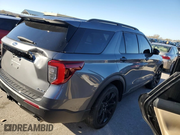 2023 Ford Explorer ST-Line z VIN 1FMSK8KH5PGB04288, wystawiony jako Copart lot #79953984 z przebiegiem Nie podano mil oraz Szkoda całkowita • Salvage title. Historia ofert i sprzedaży dostępna na DreamBid. Obrazek 3.