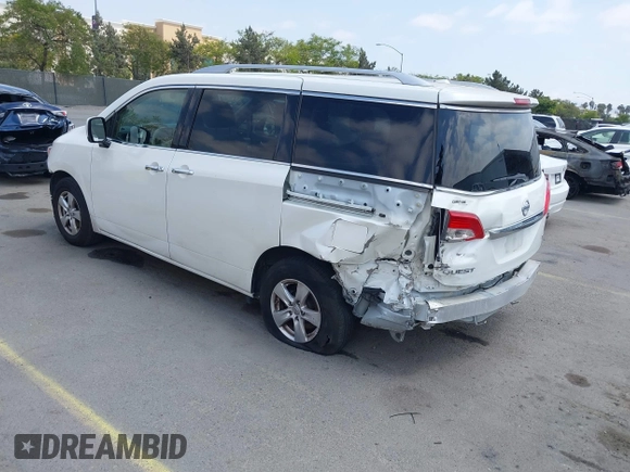 2016 Nissan Quest SL with VIN JN8AE2KP7G9154453, listed as a IAAI auction lot 39544605 with 163,185 mi miles and . Bid and sale history available at DreamBid. Image 3.
