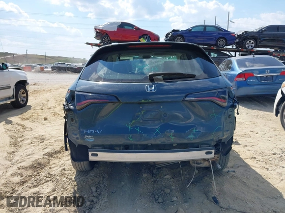 2024 Honda HR-V LX with VIN 3CZRZ1H30RM750097, listed as a IAAI auction lot 41864237 with 26,380 mi miles and . Bid and sale history available at DreamBid. Image 17.