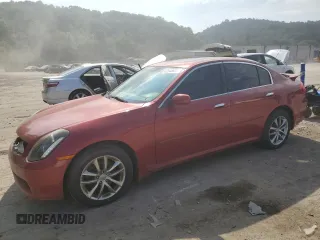 2006 Infiniti G35 z VIN JNKCV51FX6M613127, wystawiony jako Copart lot #62948633 z przebiegiem 220 109 mil mil oraz Szkoda całkowita • Salvage title. Historia ofert i sprzedaży dostępna na DreamBid. Obrazek 1.