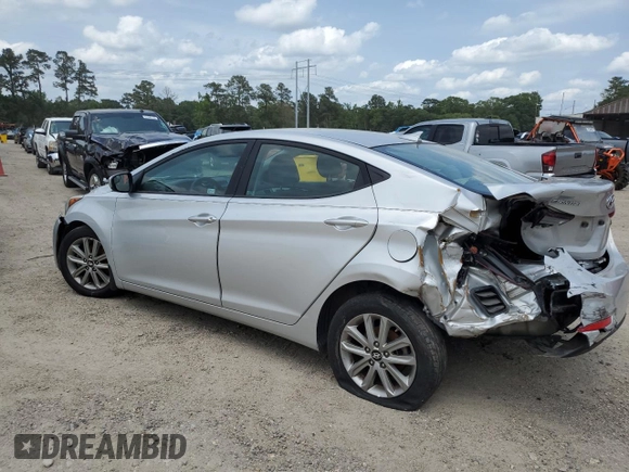 2016 Hyundai Elantra SE with VIN 5NPDH4AE2GH717251, listed as a Copart auction lot 56493135 with 87,975 mi miles and Salvage title. Bid and sale history available at DreamBid. Image 2.