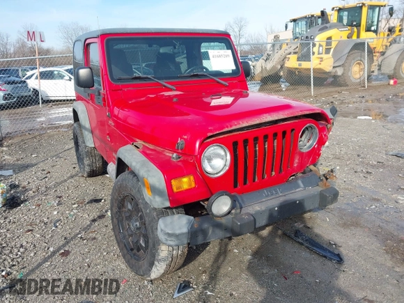 2003 Jeep Wrangler Sport with VIN 1J4FA49S53P305096, listed as a IAAI auction lot 41685209 with 165,247 mi miles. Bid and sale history available at carsss.com. Image 1.