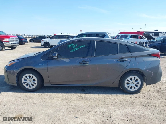 2022 Toyota Prius L Eco with VIN JTDKAMFU0N3176477, listed as a IAAI auction lot 41675066 with 49,483 mi miles. Bid and sale history available at carsss.com. Image 14.