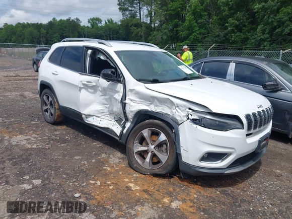 2019 Jeep Cherokee Limited with VIN 1C4PJMDX1KD282154, listed as a IAAI auction lot 42375387 with 135,273 mi miles and . Bid and sale history available at DreamBid. Image 1.