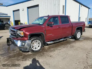 2014 GMC Sierra 1500 SLE with VIN 3GTU2UEC8EG359119, listed as a Copart auction lot 46669535 with 102,584 mi miles and Salvage Title. Bid and sale history available at carsss.com. Image 1.