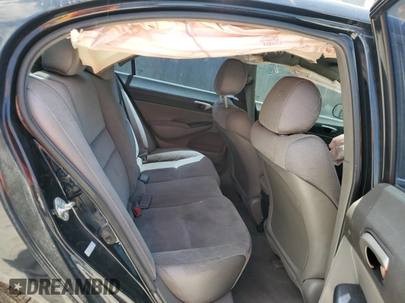 2008 Honda Civic LX with VIN 2HGFA16558H343198, listed as a Copart auction lot 52745625 with 217,403 mi miles and Salvage Title. Bid and sale history available at DreamBid. Image 10.