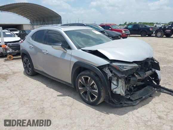 2019 Lexus UX 250h with VIN JTHU9JBH1K2010977, listed as a IAAI auction lot 42403115 with 85,906 mi miles and . Bid and sale history available at DreamBid. Image 1.