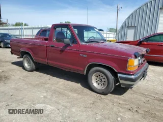 1992 Ford Ranger XL with VIN 1FTCR10A2NPA87898, listed as a Copart auction lot 53450505 with 2,748 mi miles and Salvage title. Bid and sale history available at DreamBid. Image 4.
