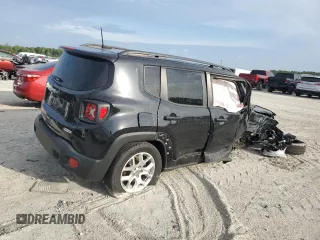 2018 Jeep Renegade Latitude with VIN ZACCJABB7JPH38212, listed as a Copart auction lot 60028115 with 88,313 mi miles and Salvage title. Bid and sale history available at DreamBid. Image 3.