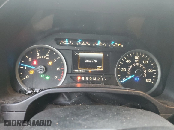 2017 Ford F-150 XL with VIN 1FTEX1CF9HFA63727, listed as a Copart auction lot 47965765 with 114,545 mi miles and Salvage Title. Bid and sale history available at carsss.com. Image 9.