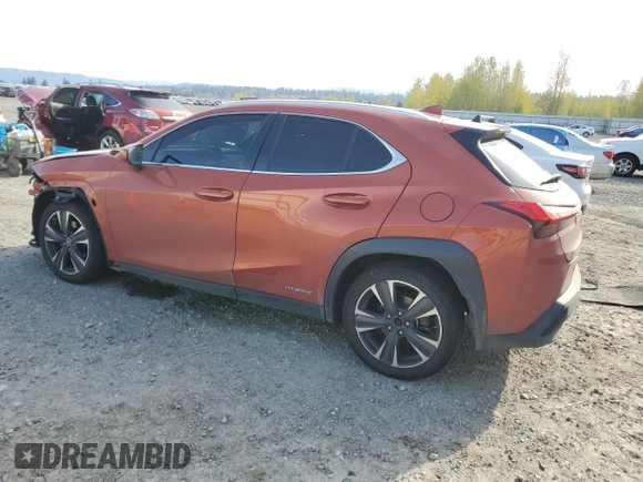 2020 Lexus UX 250h z VIN JTHP9JBH4L2022331, wystawiony jako Copart lot #52770435 z przebiegiem 152 542 mil mil oraz Szkoda całkowita • Salvage title. Historia ofert i sprzedaży dostępna na DreamBid. Obrazek 2.