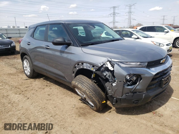 2021 Chevrolet TrailBlazer LS with VIN KL79MNSL4MB131777, listed as a Copart auction lot 50082224 with 10,393 mi miles and . Bid and sale history available at DreamBid. Image 4.