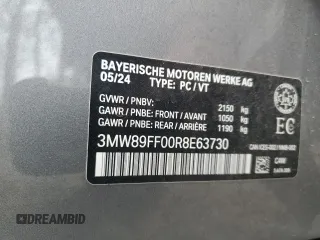 2024 BMW 3 Series 330i xDrive z VIN 3MW89FF00R8E63730, wystawiony jako Copart lot #55618555 z przebiegiem Nie podano mil oraz Czysty tytuł • Clean title. Historia ofert i sprzedaży dostępna na DreamBid. Obrazek 13.