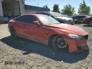 2017 BMW M4 with VIN WBS3R9C5XHK709123, listed as a Copart auction lot 61300524 with 78,129 mi miles and Salvage Title. Bid and sale history available at carsss.com. Image 4.
