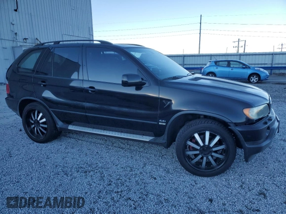 2003 BMW X5 4.4i with VIN 5UXFB33513LH41162, listed as a Copart auction lot 88068285 with 180,466 mi miles and Salvage Title. Bid and sale history available at carsss.com. Image 4.