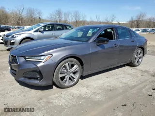 2021 Acura TLX w/Advance Package with VIN 19UUB5F66MA001711, listed as a Copart auction lot 53672155 with 12,151 mi miles and Salvage Title. Bid and sale history available at carsss.com. Image 1.