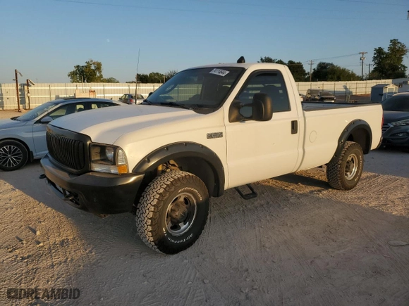 2003 Ford Super Duty F-250 XL with VIN 1FTNF21L73EB31393, listed as a Copart auction lot 74114644 with 252,367 mi miles and Salvage Title. Bid and sale history available at carsss.com. Image 1.