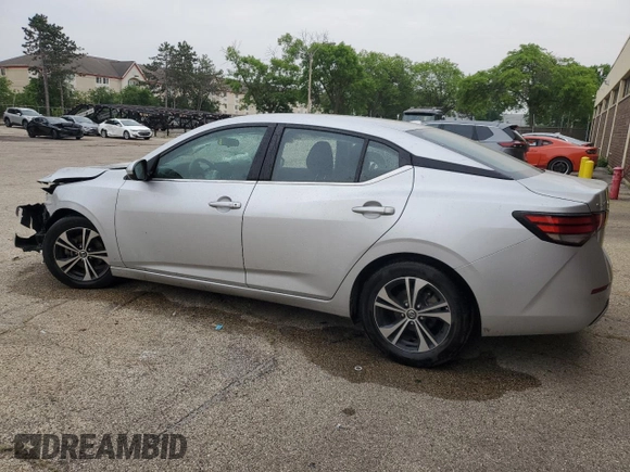 2021 Nissan Sentra SV with VIN 3N1AB8CV5MY304296, listed as a Copart auction lot 60737355 with 85,148 mi miles and Clean title. Bid and sale history available at DreamBid. Image 2.