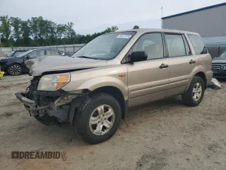 2007 Honda Pilot LX with VIN 5FNYF28127B018067, listed as a Copart auction lot 54637374 with 185,541 mi miles and Salvage Title. Bid and sale history available at carsss.com. Image 1.