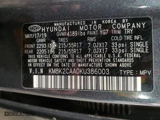 2019 Hyundai Kona SEL with VIN KM8K2CAA0KU386003, listed as a Copart auction lot 46114045 with 81,875 mi miles and Salvage Title. Bid and sale history available at carsss.com. Image 14.