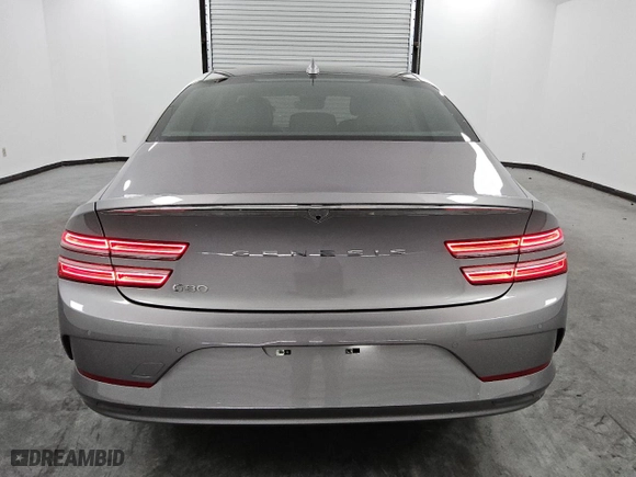 2023 Genesis Electrified G80 with VIN KMTGE4S18PU007554, listed as a Copart auction lot 72751044 with 32,122 mi miles and Salvage Title. Bid and sale history available at carsss.com. Image 6.