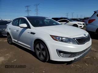 2013 Kia Optima Hybrid EX with VIN KNAGM4AD2D5038590, listed as a Copart auction lot 52335915 with Not Provided miles and Salvage Title. Bid and sale history available at carsss.com. Image 4.