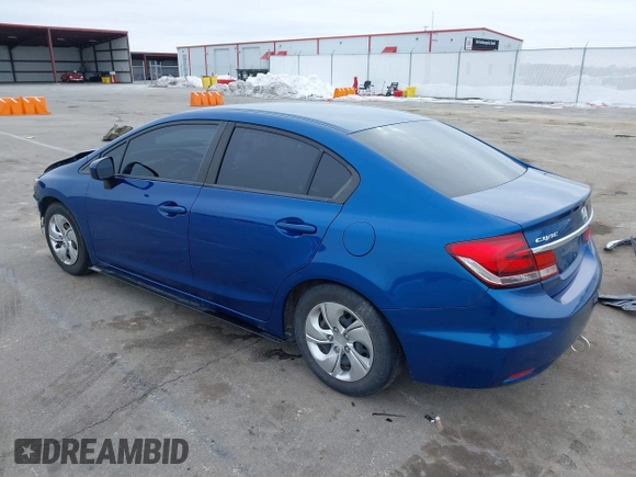 2015 Honda Civic Sedan LX with VIN 19XFB2E54FE060478, listed as a IAAI auction lot 41400579 with 97,532 mi miles. Bid and sale history available at carsss.com. Image 3.