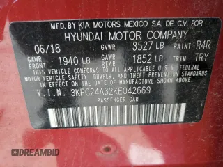 2019 Hyundai Accent SEL with VIN 3KPC24A32KE042669, listed as a Copart auction lot 61635285 with 87,786 mi miles and Salvage title. Bid and sale history available at DreamBid. Image 13.