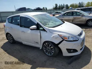 2017 Ford C-Max Energi Titanium with VIN 1FADP5FU1HL106901, listed as a Copart auction lot 51424934 with 0 mi miles. Bid and sale history available at carsss.com. Image 4.