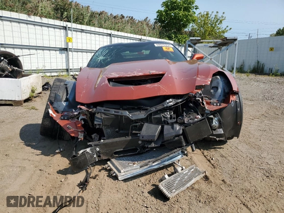 2015 Chevrolet Corvette Z06 3LZ with VIN 1G1YU2D61F5604792, listed as a Copart auction lot 69976954 with 16,658 mi miles and Salvage Title. Bid and sale history available at carsss.com. Image 5.