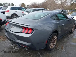 2024 Ford Mustang EcoBoost with VIN 1FA6P8TH8R5109611, listed as a IAAI auction lot 41407717 with 1 mi miles. Bid and sale history available at carsss.com. Image 4.