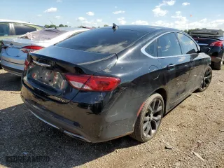 2015 Chrysler 200 C with VIN 1C3CCCEG6FN540240, listed as a Copart auction lot 57200622 with 0 mi miles and Salvage Title. Bid and sale history available at carsss.com. Image 4.