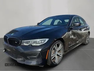 2021 BMW 3 Series 330i with VIN 3MW5R1J04MBB48483, listed as a Copart auction lot 50515195 with 128,555 mi miles and Clean Title. Bid and sale history available at carsss.com. Image 2.