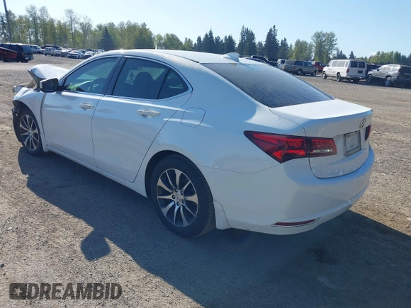 2015 Acura TLX Tech with VIN 19UUB1F57FA022666, listed as a IAAI auction lot 42090510 with 99,243 mi miles. Bid and sale history available at carsss.com. Image 3.
