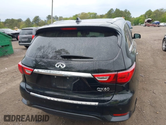 2017 Infiniti QX60 with VIN 5N1DL0MM6HC503852, listed as a IAAI auction lot 42236879 with 159,563 mi miles and . Bid and sale history available at DreamBid. Image 16.