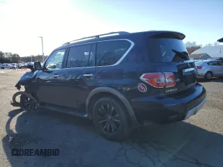 2018 Nissan Armada Platinum with VIN JN8AY2NE0J9732269, listed as a Copart auction lot 84616674 with 89,443 mi miles and Salvage Title. Bid and sale history available at carsss.com. Image 2.