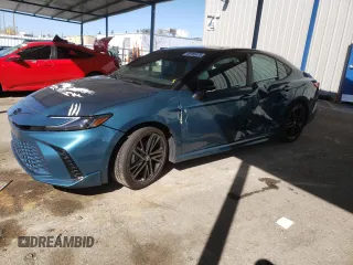 2025 Toyota Camry LE with VIN 4T1DAACK6SU047431, listed as a Copart auction lot 48155575 with 9,008 mi miles and Salvage Title. Bid and sale history available at DreamBid. Image 1.