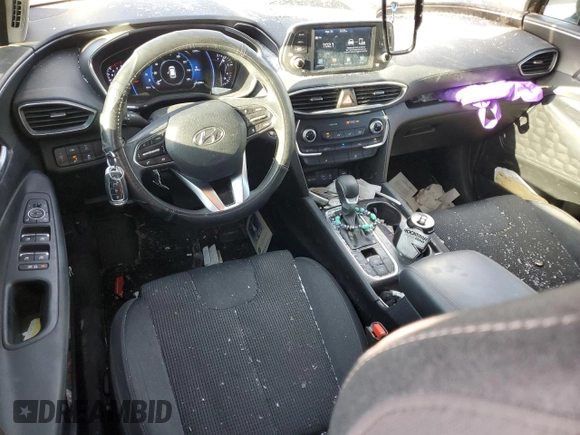 2019 Hyundai Santa Fe SEL with VIN 5NMS3CAD9KH066567, listed as a Copart auction lot 50537375 with 90,288 mi miles and Salvage Title. Bid and sale history available at carsss.com. Image 8.