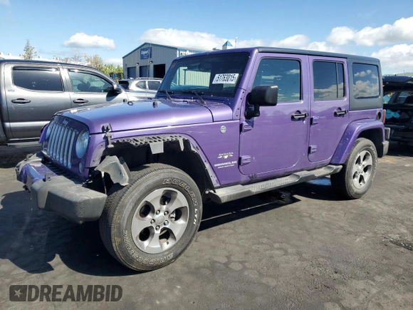 2017 Jeep Wrangler Unlimited Sahara with VIN 1C4BJWEG8HL657654, listed as a Copart auction lot 51763015 with 87,949 mi miles and Salvage Title. Bid and sale history available at carsss.com. Image 1.