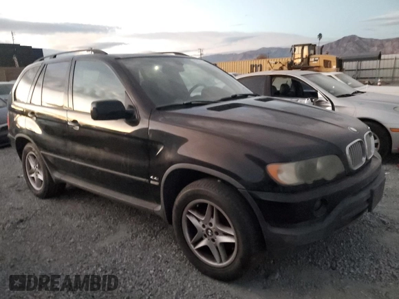 2002 BMW X5 4.4i with VIN 5UXFB33572LH32061, listed as a Copart auction lot 81917514 with 0 mi miles and Salvage Title. Bid and sale history available at carsss.com. Image 4.