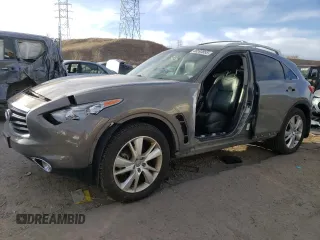 2015 Infiniti QX70 with VIN JN8CS1MW3FM481816, listed as a Copart auction lot 48593855 with 68,111 mi miles and Salvage Title. Bid and sale history available at DreamBid. Image 1.
