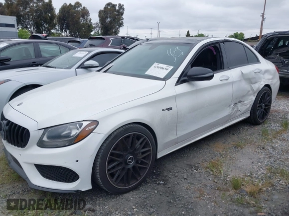 2018 Mercedes-Benz C 43 AMG with VIN 55SWF6EB5JU235937, listed as a IAAI auction lot 42050650 with 67,876 mi miles and . Bid and sale history available at carsss.com. Image 17.