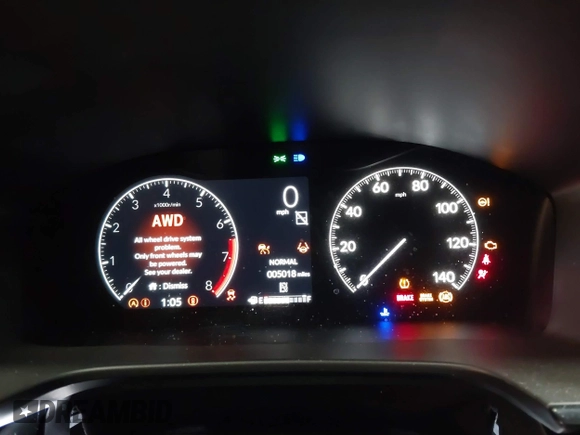 2025 Honda CR-V EX-L with VIN 5J6RS4H78SL004688, listed as a IAAI auction lot 41253158 with 5,018 mi miles and . Bid and sale history available at DreamBid. Image 7.