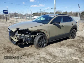 2025 Mazda CX-30 Carbon Edition with VIN 3MVDMBXY1SM765858, listed as a Copart auction lot 45469245 with 1,442 mi miles and Salvage Title. Bid and sale history available at DreamBid. Image 1.
