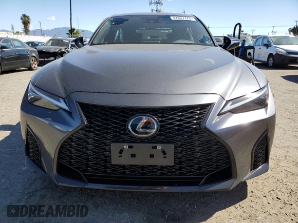 2023 Lexus IS with VIN JTHGZ1B20P5062308, listed as a Copart auction lot 47657725 with 33,514 mi miles and Salvage Title. Bid and sale history available at carsss.com. Image 5.