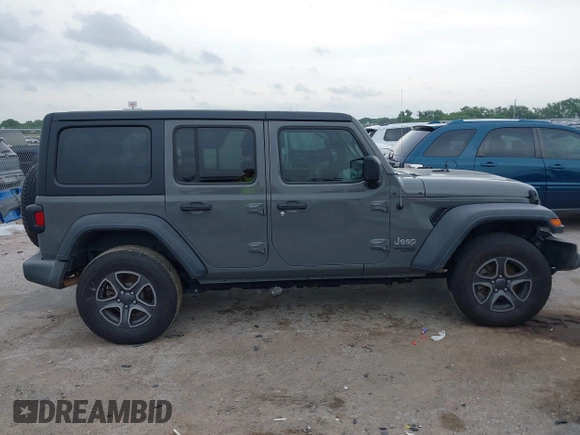 2018 Jeep Wrangler Unlimited Sport S with VIN 1C4HJXDN8JW203134, listed as a IAAI auction lot 42398860 with 103,801 mi miles and . Bid and sale history available at DreamBid. Image 12.