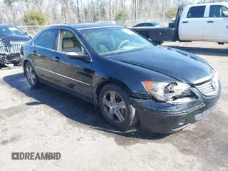 2005 Acura RL with VIN JH4KB16595C012809, listed as a IAAI auction lot 41509913 with 249,602 mi miles. Bid and sale history available at carsss.com. Image 1.